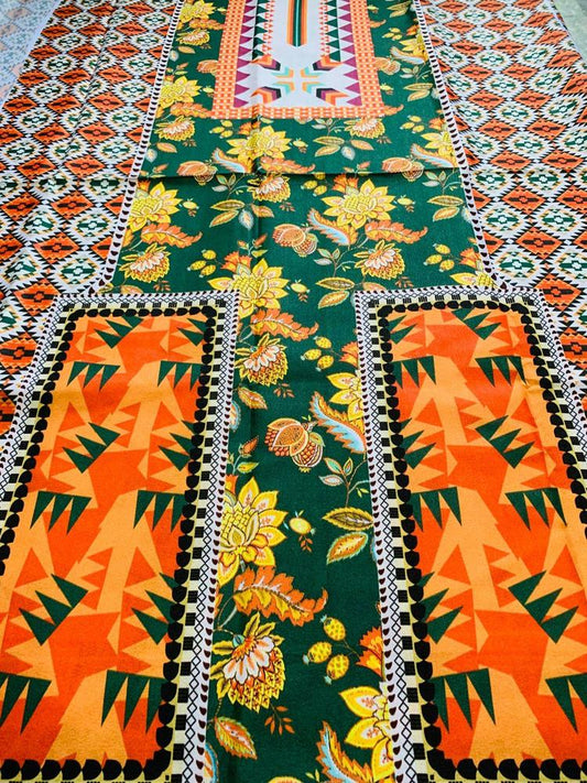 Pc Women's Unstitched Swiss Lawn Printed Shirt