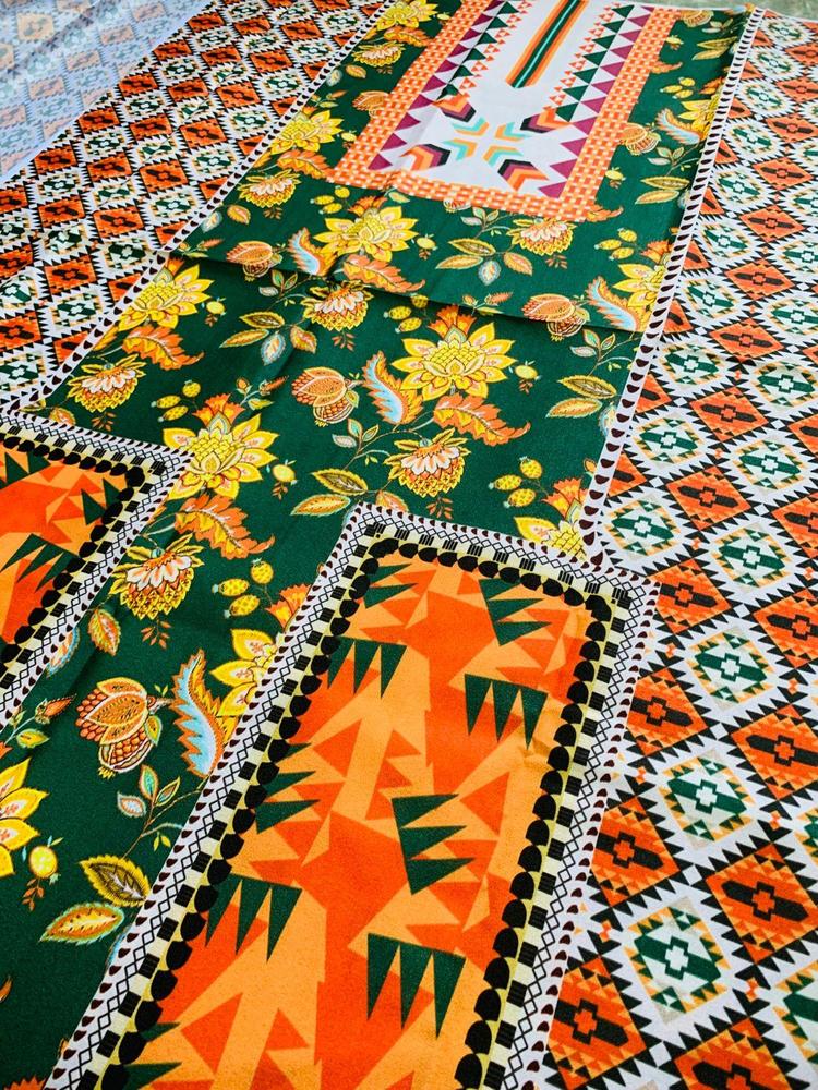 Pc Women's Unstitched Swiss Lawn Printed Shirt