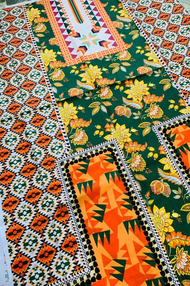 Pc Women's Unstitched Swiss Lawn Printed Shirt